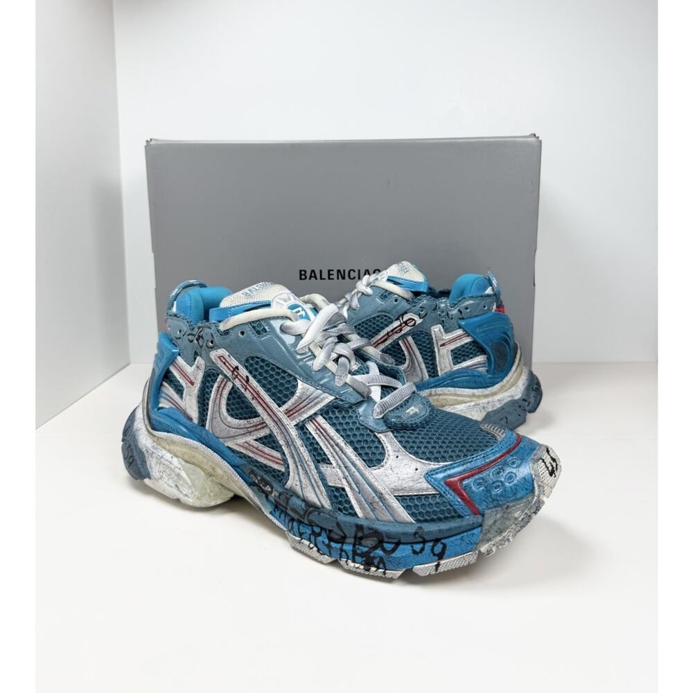 Size 45EU/12US - Balenciaga Runner Marathon Blue Unreleased💙 NEW/RETAIL $1.4K! - Picture 2 of 11